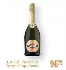 Martini - A.o.c. Prosecco "martini" Spumante offre à 9,79€ sur Monoprix