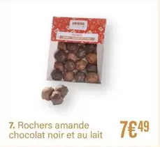 Rochers Amande Chocolat Noir Et Au Lait offre à 7,49€ sur Monoprix