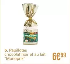 Monoprix - Papillotes Chocolat Noir Et Au Lait offre à 6,99€ sur Monoprix