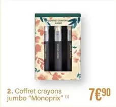 Jumbo - Coffret Crayons  "monoprix" offre à 7,9€ sur Monoprix