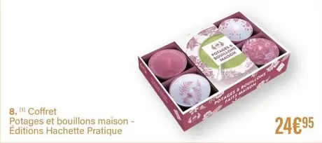 Coffret Potages Et Bouillons Maison - Editions Hachette Pratique offre à 24,95€ sur Monoprix