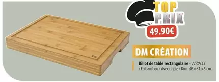 Dim - Billot De Table Rectangulaire offre à 49,9€ sur Cuisine Plaisir