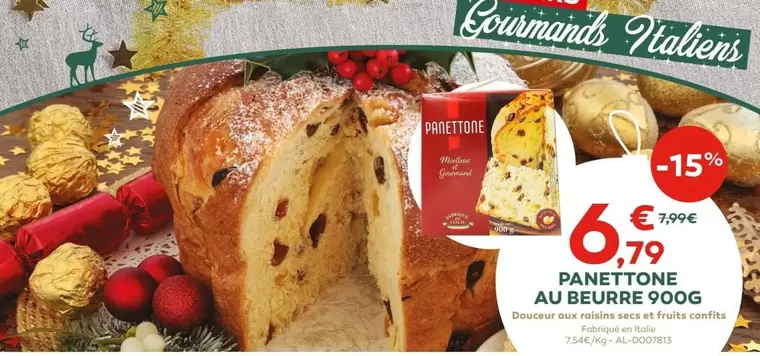 Panettone Au Beurre offre à 6,79€ sur Cabesto