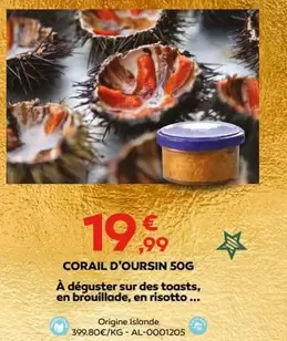 Corail D'oursin 50g offre à 19,99€ sur Cabesto