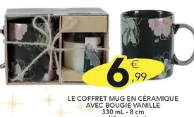 Le Coffret Mug En Céramique Avec Bougie Vanille