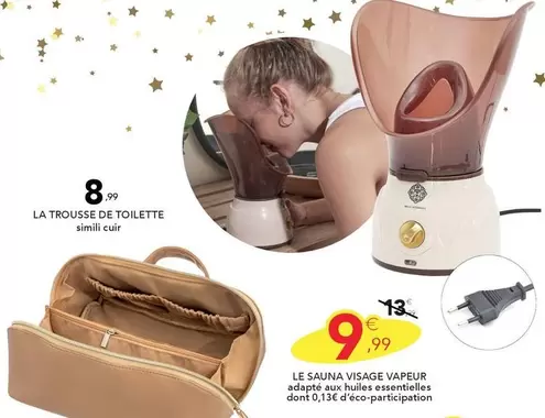 Le Sauna Visage Vapeur offre à 9,99€ sur Stokomani