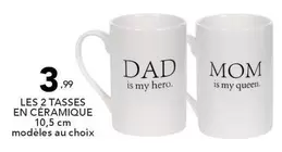 Les 2 Tasses En Céramique