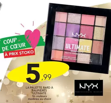 Palette - La  Fard À Paupiéres Ultimate offre à 5,99€ sur Stokomani