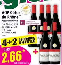 Côtes du Rhône - AOP Côtes Du Rhône offre à 2,66€ sur Norma