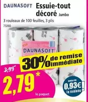 Jumbo - Essuie-tout Décoré offre à 2,79€ sur Norma