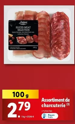 Deluxe - Assortiment De Charcuterie offre à 2,79€ sur Lidl