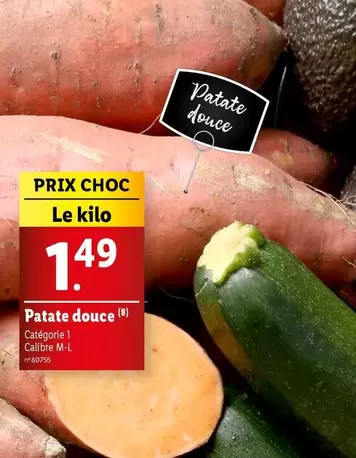 Patate Douce offre à 1,49€ sur Lidl