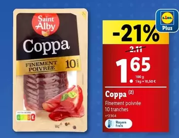 Saint Alby - Coppa offre à 1,65€ sur Lidl