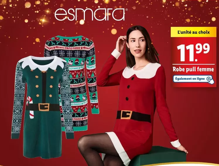 Esmara - Robe Pull Femme offre à 11,99€ sur Lidl