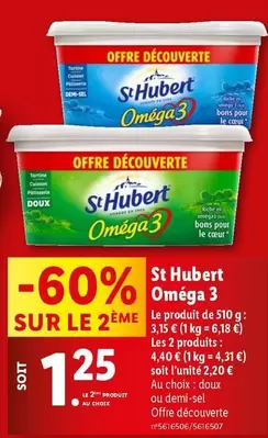 St Hubert - Omega 3 offre à 2,2€ sur Lidl