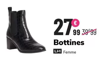 Bottines Lh Femme offre à 27,99€ sur La Halle