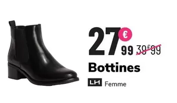 Bottines Lh Femme offre à 27,99€ sur La Halle