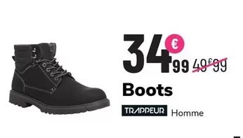 Boots Trappeur Homme offre à 34,99€ sur La Halle