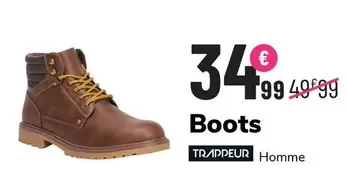 Boots Trappeur Homme offre à 34,99€ sur La Halle