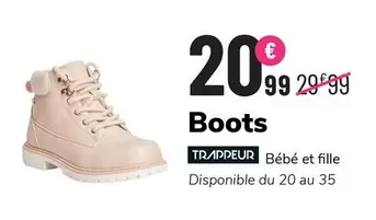 Boots Bébé Et Fille offre à 20,99€ sur La Halle