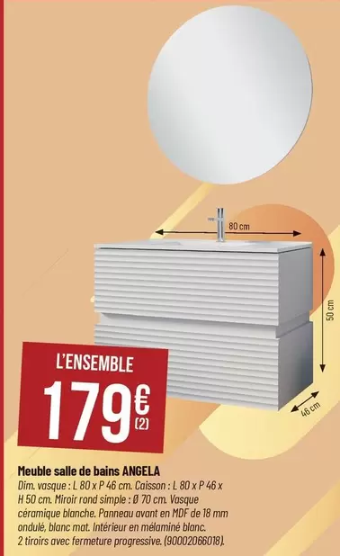 Dim - Meuble Salle De Bains offre à 179€ sur Bricorama