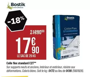 Colle Flex Standard C2t offre à 17,9€ sur Bricorama