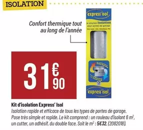 TOUS - Kit D'isolation Express' Iso offre à 31,9€ sur Bricorama