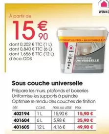 Sous Couche Universelle offre à 15,9€ sur Brico Pro