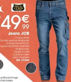 Jeans Job offre à 49,99€ sur Brico Pro