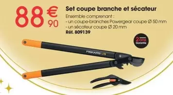 Fiskars - Set Coupe Branche Et Sécateur offre à 88,9€ sur Brico Pro