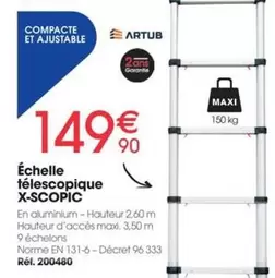 Échelle Télescopique X-scopic offre à 149,9€ sur Brico Pro