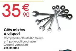 Clés Mixtes À Cliquet offre à 35,9€ sur Brico Pro