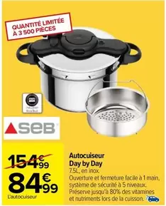 Seb - Autocuiseur Day By Day offre à 84,99€ sur Carrefour City