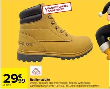 Kappa - Botillon Adulte offre à 29,99€ sur Carrefour City