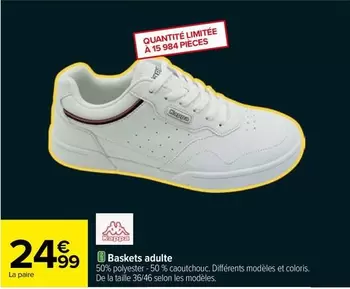 Kappa - Baskets Adulte offre à 24,99€ sur Carrefour City