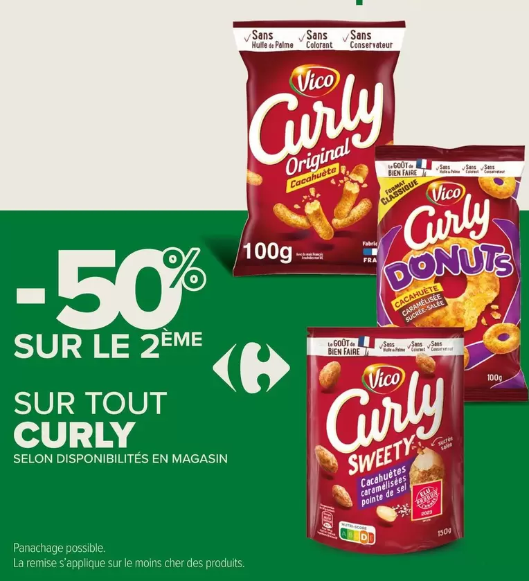 Vico - Sur Tout Curly offre sur Carrefour City