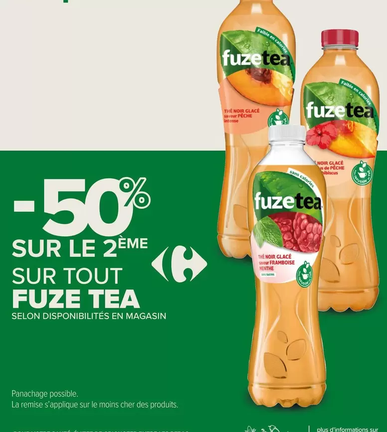 Fuzetea - Sur Tout Fuze Tea offre sur Carrefour City