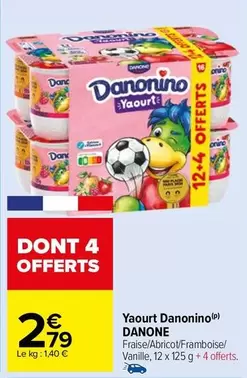 Danone - Yaourt Danonino offre à 2,79€ sur Carrefour Market