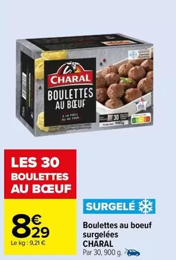 Charal - Boulettes Au Boeuf Surgelées offre à 8,29€ sur Carrefour Market