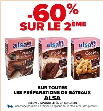 Alsa - Sur Toutes Les Préparations De Gateaux offre sur Carrefour Market