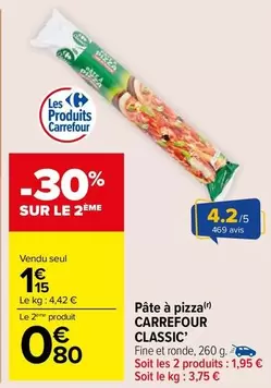 Carrefour - Pâte À Pizza offre à 1,15€ sur Carrefour Market