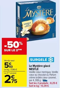 Nestlé - Le Mystère Glacé offre à 5,5€ sur Carrefour Market