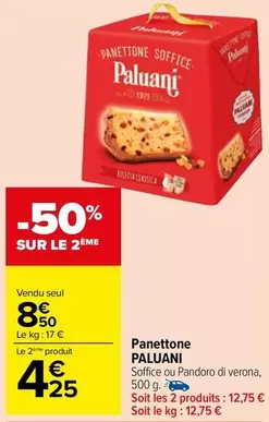 Panettone offre à 8,5€ sur Carrefour Market