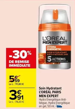 L'Oréal - Soin Hydratant offre à 3,91€ sur Carrefour Market