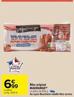 Madrange - Ribs Original offre à 6,99€ sur Carrefour