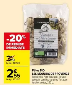 Pâtes Bio offre à 2,55€ sur Carrefour