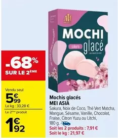 Sakura - Mochis Glacés offre à 5,99€ sur Carrefour