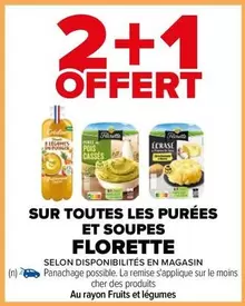 Florette - Sur Toutes Les Purées Et Soupes offre sur Carrefour