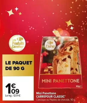 Carrefour - Mini Panettone Classic offre à 1,09€ sur Carrefour