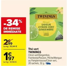 Thé Vert offre à 1,97€ sur Carrefour